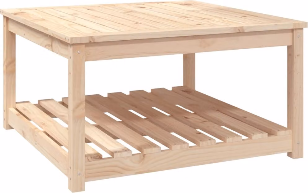 Tavolo da Giardino 82,5x82,5x45 cm in Legno Massello di Pino