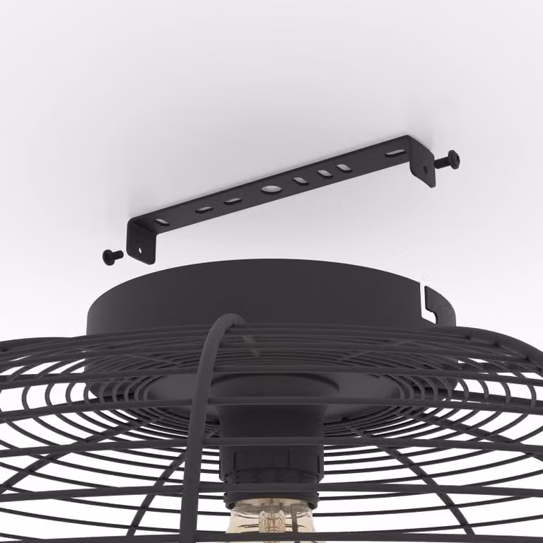 EGLO lampada da soffitto Rinroe, plafoniera industriale, plafoniera in metallo nero, lampada da soggiorno con attacco E27, Ø 45 cm