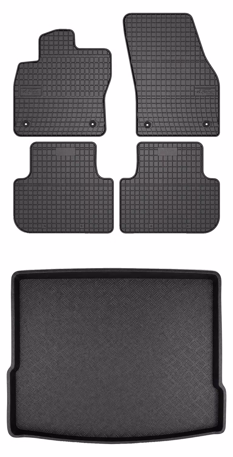 Tappetini in gomma, realizzati su misura, materiali resistenti, colore nero