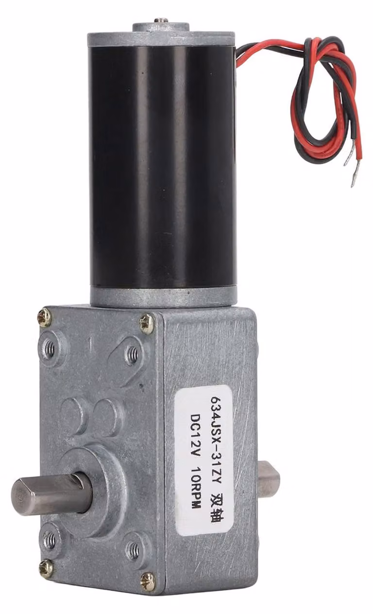 Motore a corrente continua a 12V, 10 giri al minuto, con doppia uscita e sistema di autobloccaggio