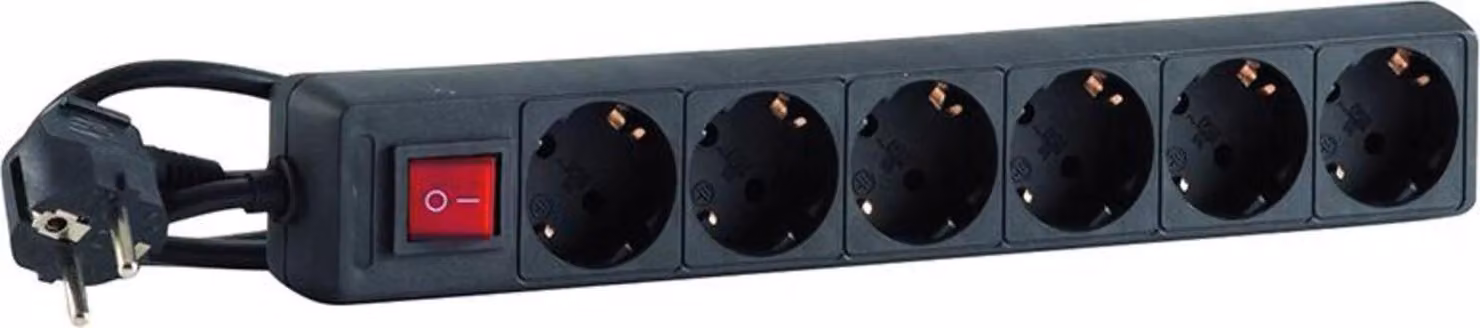 Striscia di prese IP20 1,4 m a 6 vie H05VV-F3G1.0