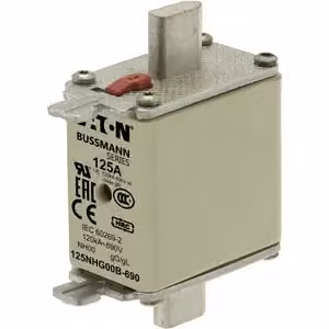 Eaton 125NHG00B-690 Fusibile NH con indicatore meccanico Fusibile dimensione = 00 125 A 690 3 pz