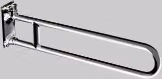 Barra di Sostegno Ribaltabile Acciaio INOX Satinato Cm 80 Made in Italy