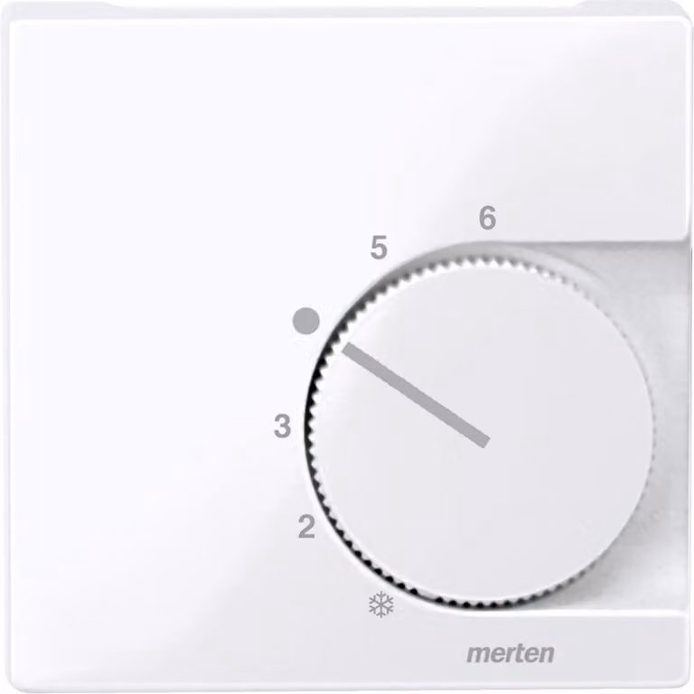 Merten 534725 Copripiastra centrale per termoregolatore M-Pure active bianco/lucido