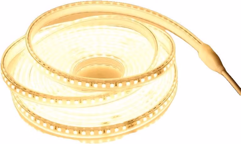 Striscia luminosa a LED, impermeabile, design flessibile, bianco caldo, 20M