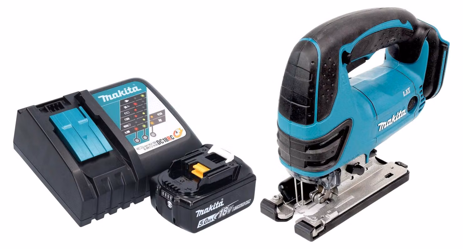Makita DJV 180 RT1X Seghetto alternativo a batteria 18 V 135 mm + 1x batteria 5,0 Ah + caricabatteria