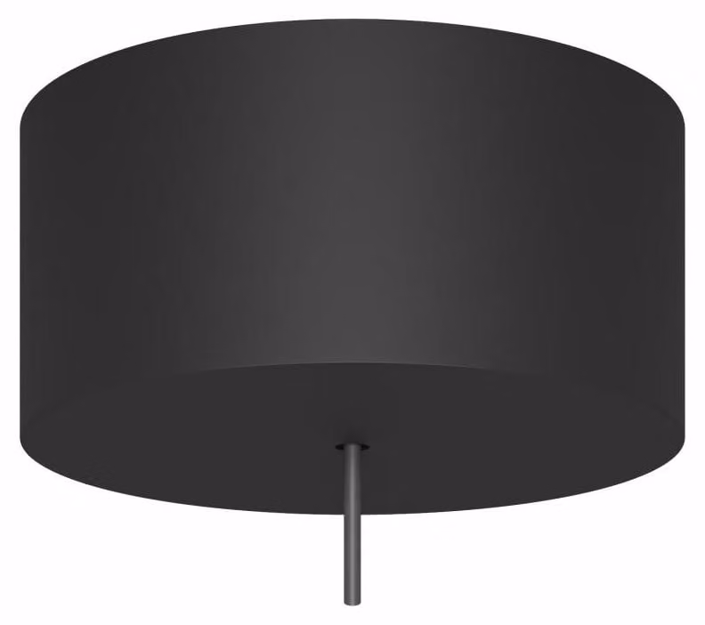 Nano Surface Base Ø75x33mm per Alp Space Nero Mate - Base per lampada a sospensione modulare 5W con tecnologia Switch CCT - Beneito & Faure
