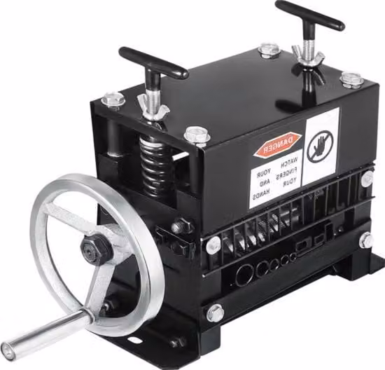 Strippatore a motore elettrico per cavi in lega di alluminio nero, capacità 1,5-20 mm