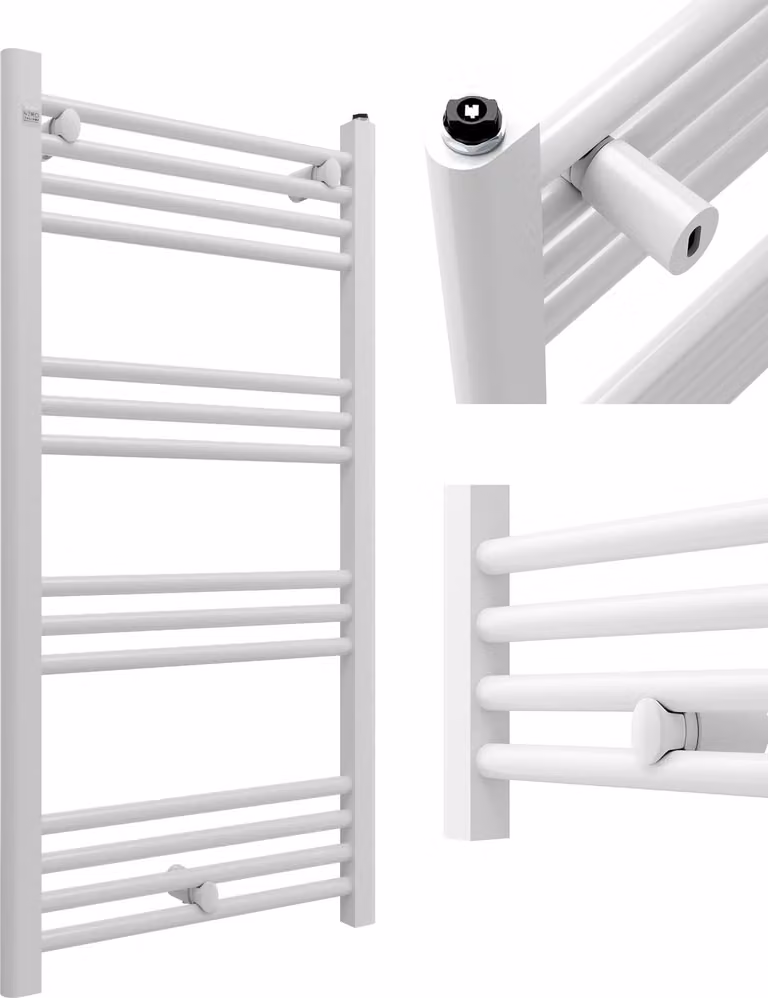 Granitan - Radiatore da bagno - Scaldasalviette - 50x100 cm - Bianco - Scaldasalviette - PUERTO