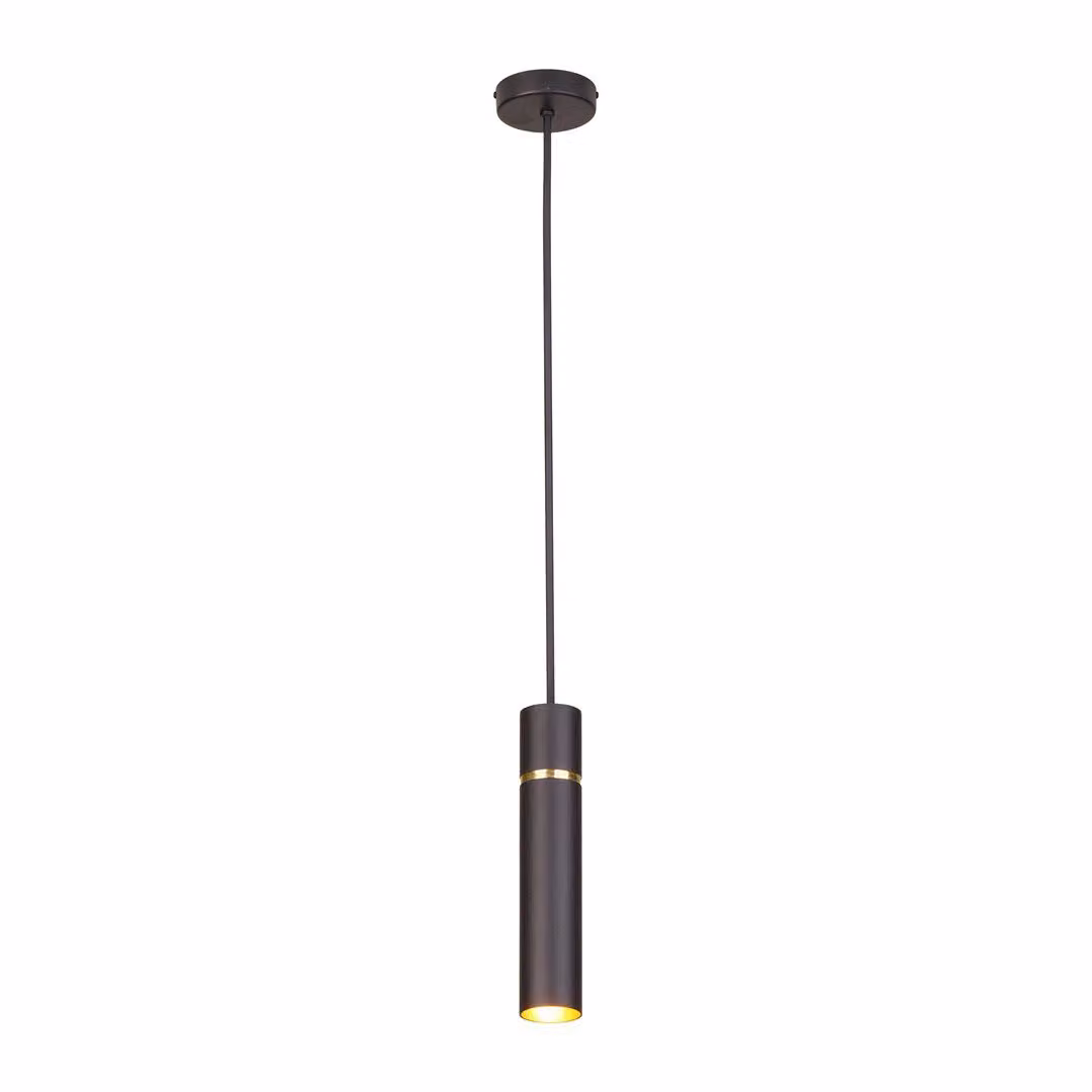 Lampadario Lynx nero e oro 1xE14x40W in ottone, dimensioni: 80x6x6 cm, IP20, Milagro