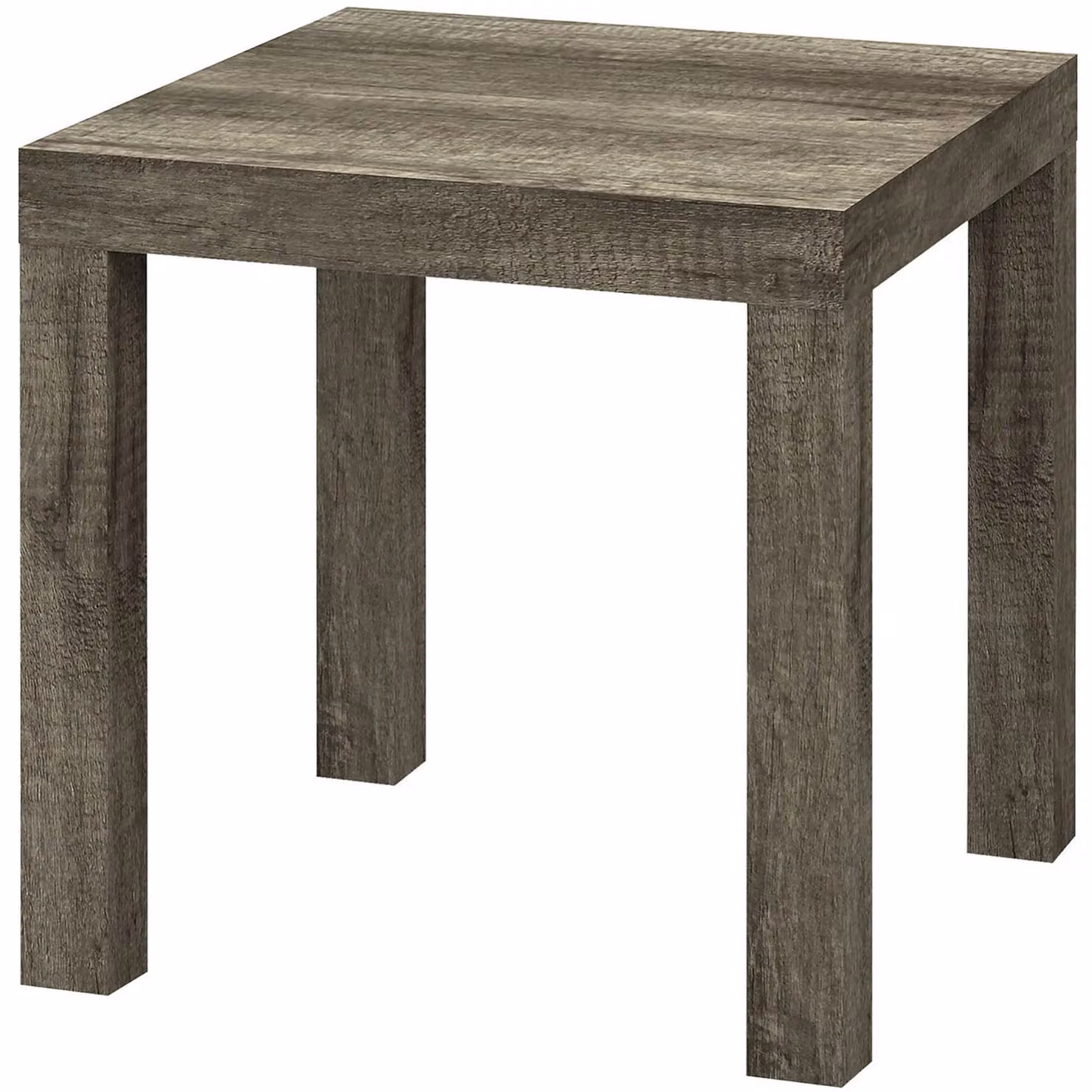 VESTIAMO CASA Tavolino quadrato moderno in legno Rovere scuro, L/P/H: 45 x 45 x 45 cm – 1