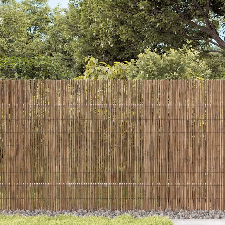 Recinzione da giardino intrecciata vidaXL in giunco marrone L: 300 cm, H: 90 cm