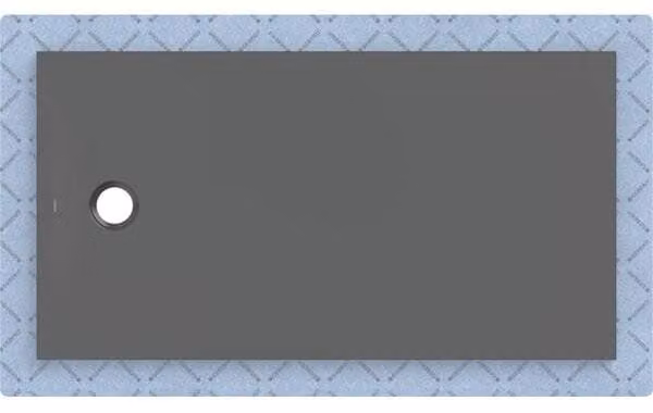 Geberit CleanFloor30 surface de douche, intégrée, avec voile d'étanchéité, 150x80cm, 551.008.DM.1, 551.008.DM.1