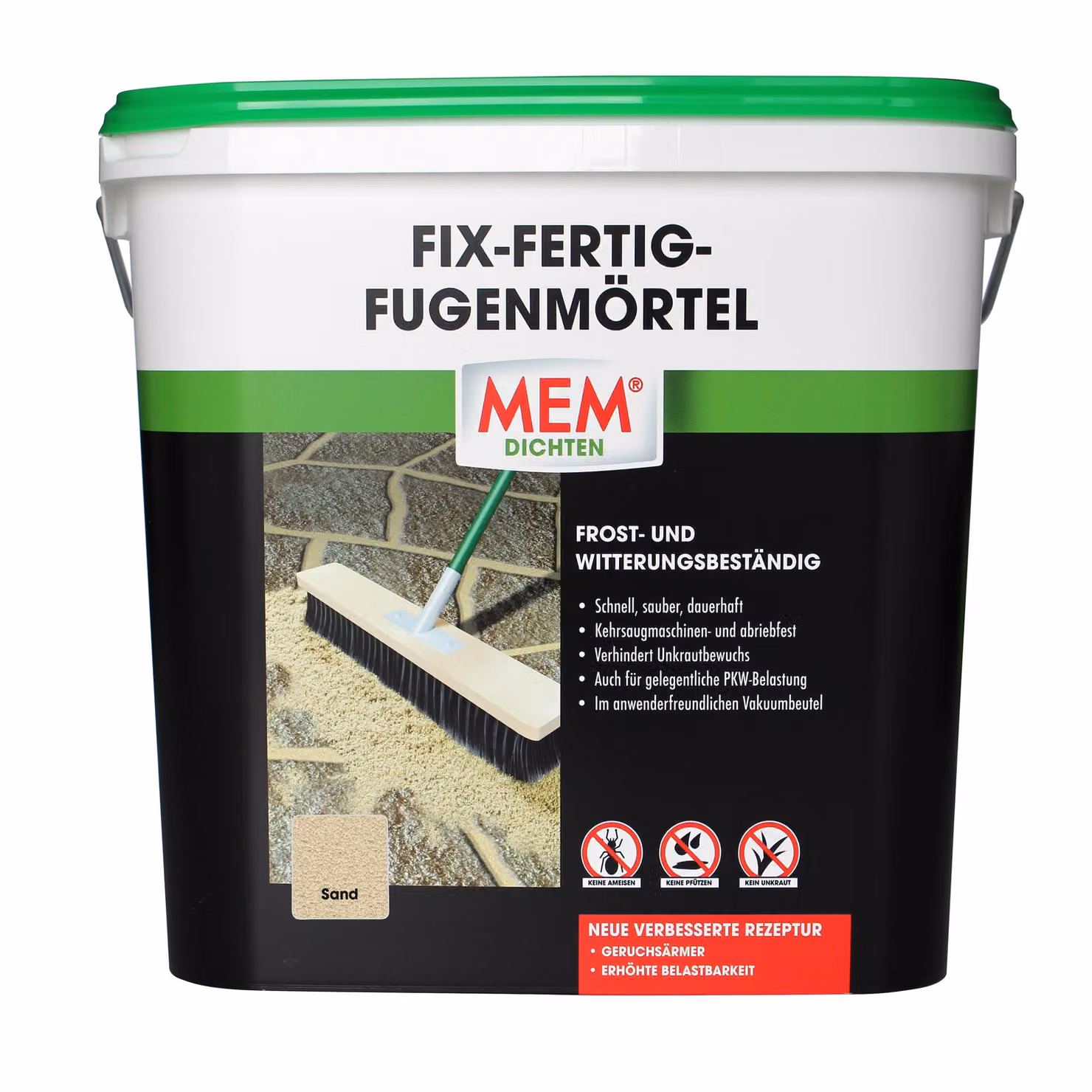 Mortaro per fughe pronto all'uso MEM 12,5 kg, tonalità sabbia