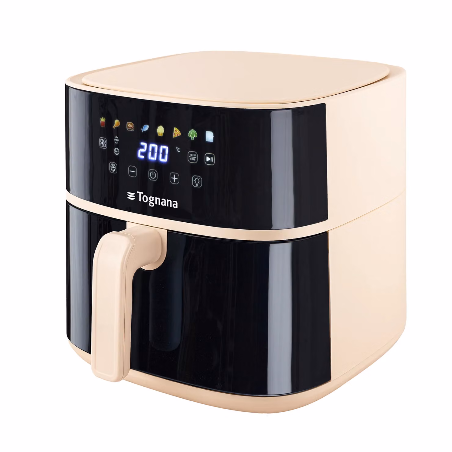 Friggitrice ad aria Tognana Linea Iridea Gold, 8 Litri, 2000 Watt con display digitale – 3