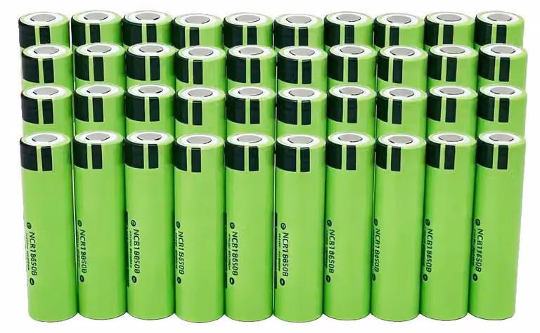Batteria agli ioni di litio, capacità 3400 mAh, elevata potenza di scarica, confezione da 40 pezzi (modello 34B-3400mAh)