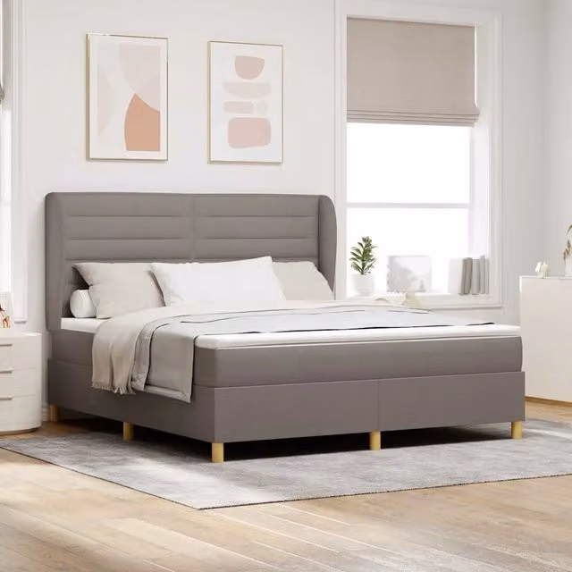 Letto a molle con testiera Talpa 200 x 180 cm Tessuto 3340708