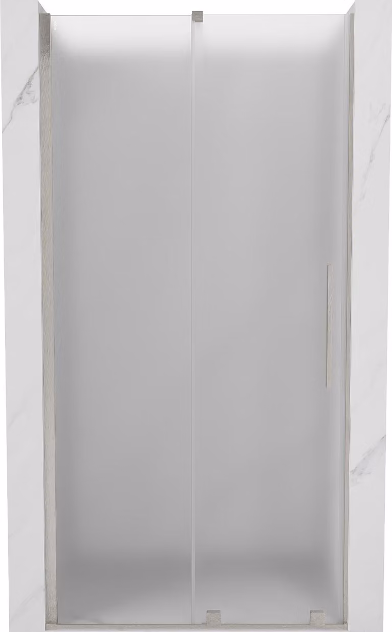Mexen Velar porta doccia scorrevole 110 cm, brina, nichel spazzolato - 871-110-000-31-97