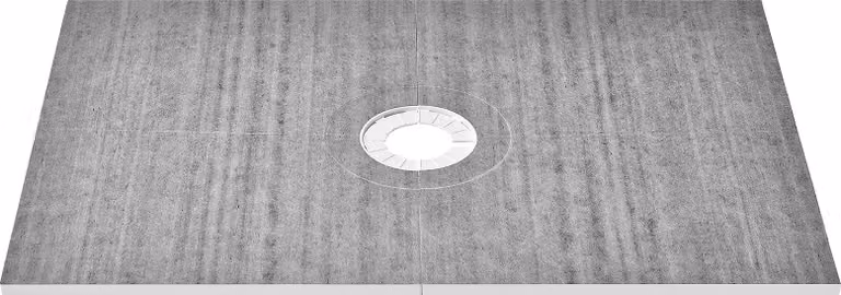 Set di bordi per doccia SucceBuy, piatto doccia 1219 x 1828 mm con scarico centrale da 160 mm, set di montaggio leggero in EPS con 2 panni impermeabili, barre di pendenza per l'uso in bagno