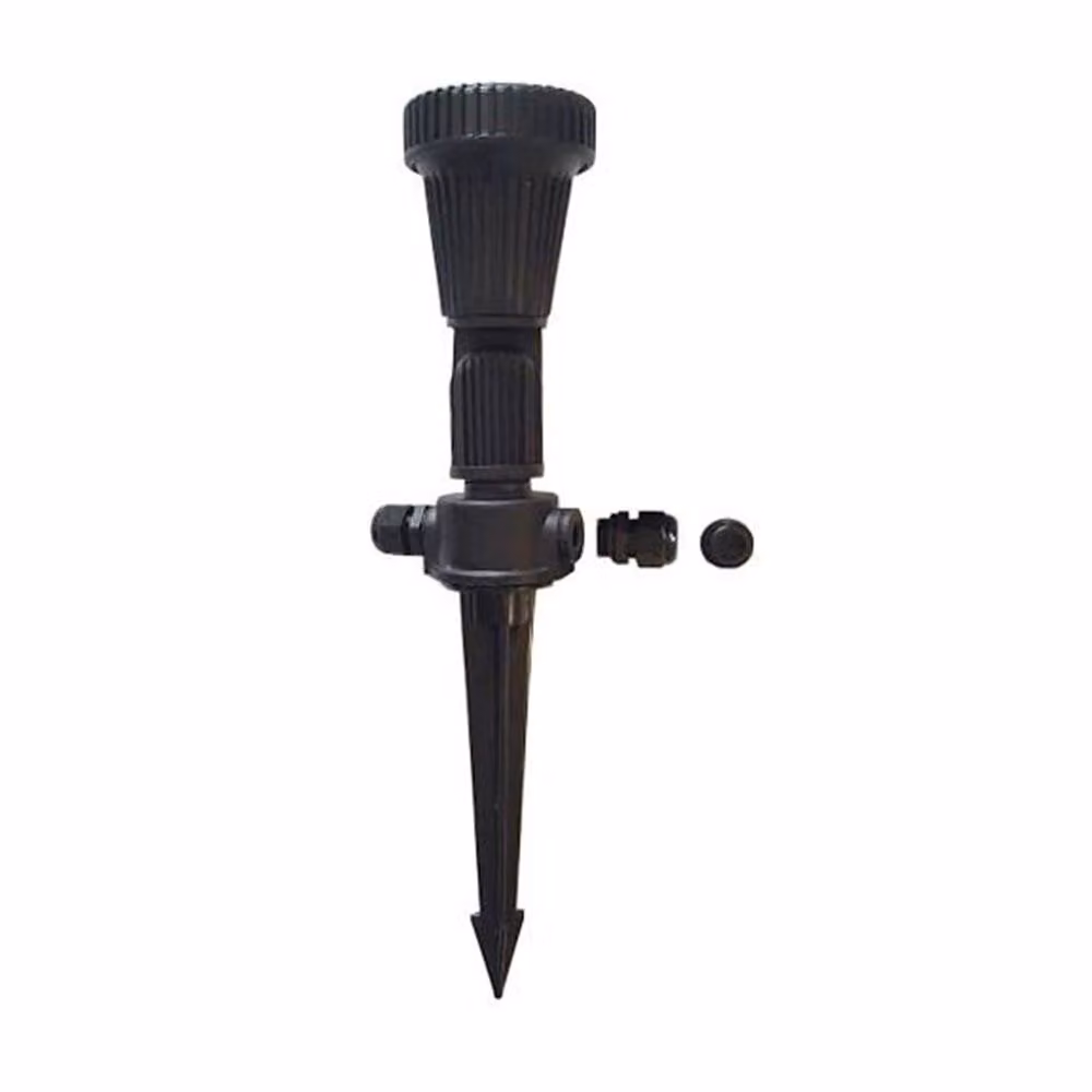 Faretto da giardino a spina 1xGU10 nero IP55 SU-MA Prit LK4001-15A