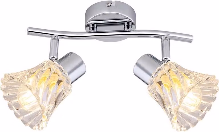 Faretto da parete e soffitto cromo/trasparente E14 2x40W Hestia 5300 Rabalux