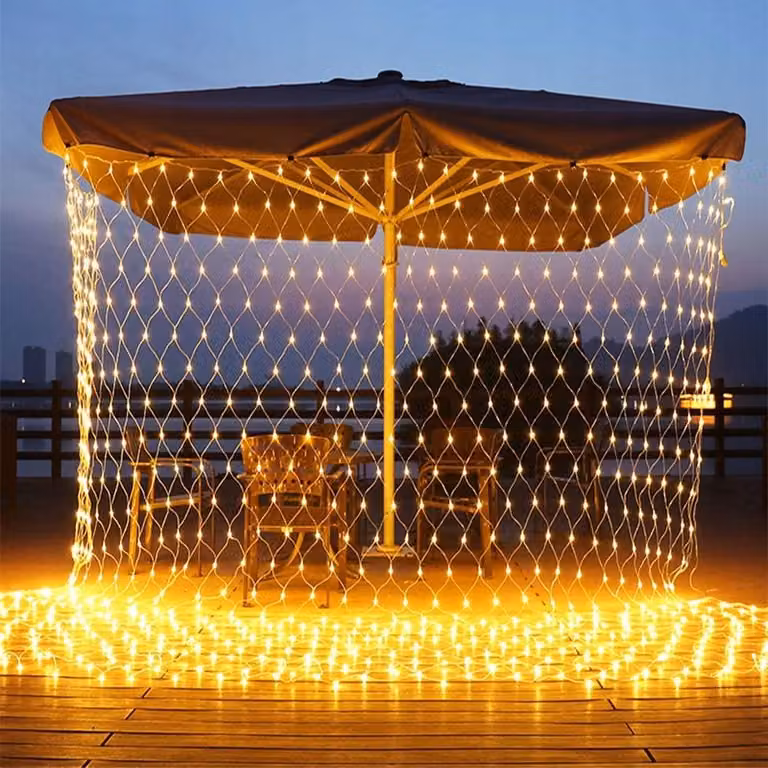 320 LED rete luminosa 3x1,5m bianco caldo / Interno ed esterno - luci fiabesche albero di Natale luci fiabesche illuminazione esterna illuminazione interna decorazione festa illuminazione festa decorazione luce