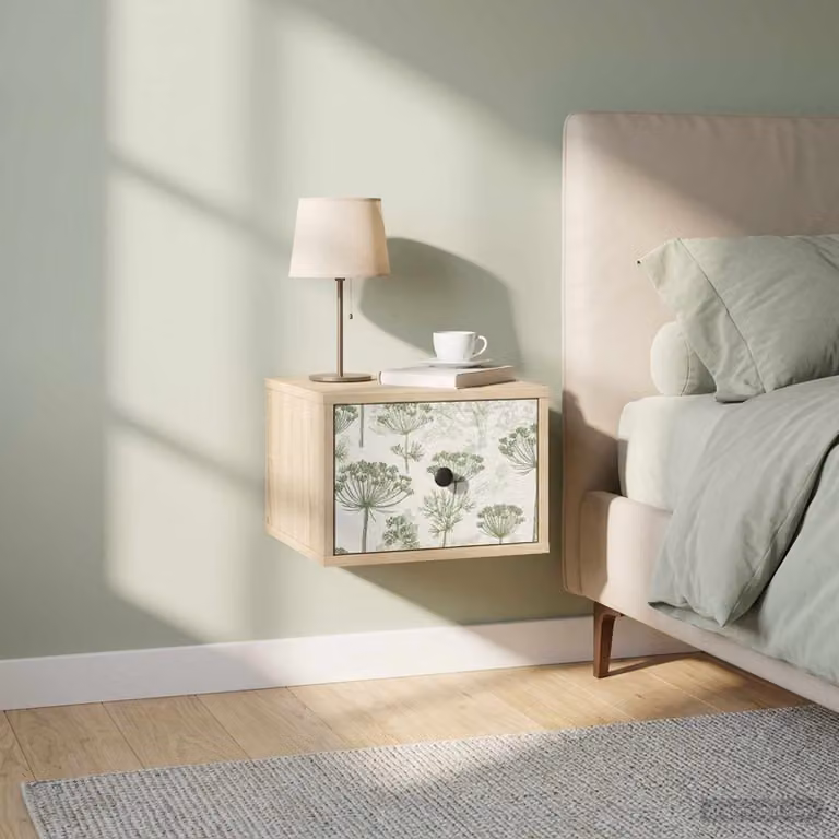 Set di 2 comodini sospesi vidaXL GOTHA in Rovere Sonoma per camera da letto