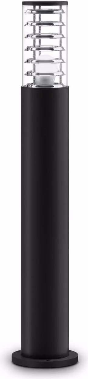 Dissuasore Alluminio E27 IP54 Altezza 79,6 cm Nero rotondo Lampada da esterno moderna