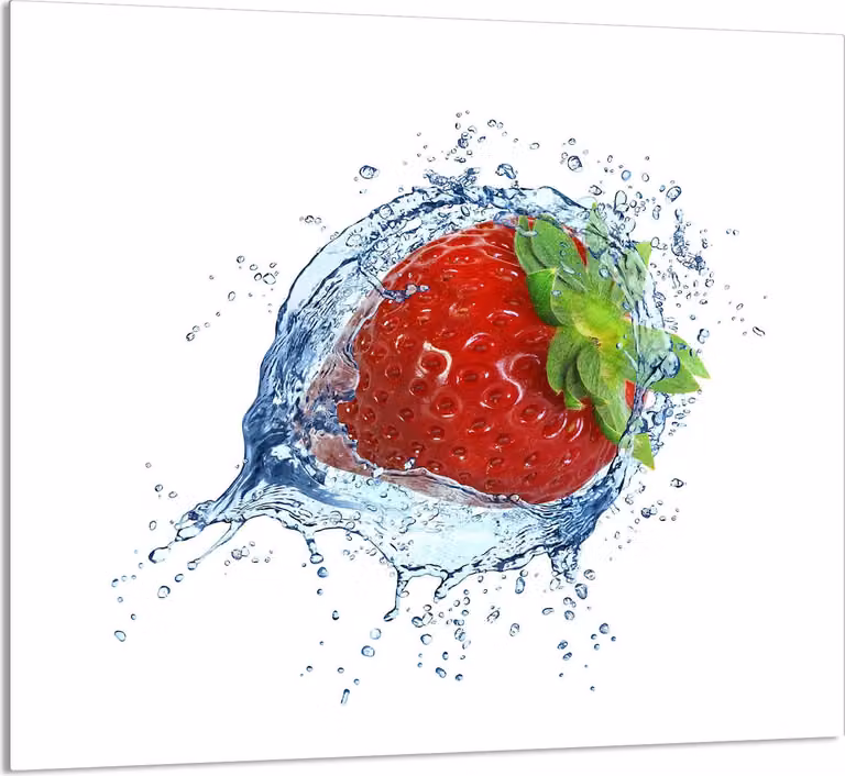 PIATTO IN VETRO PER CUCINA 65x60 Fragola
