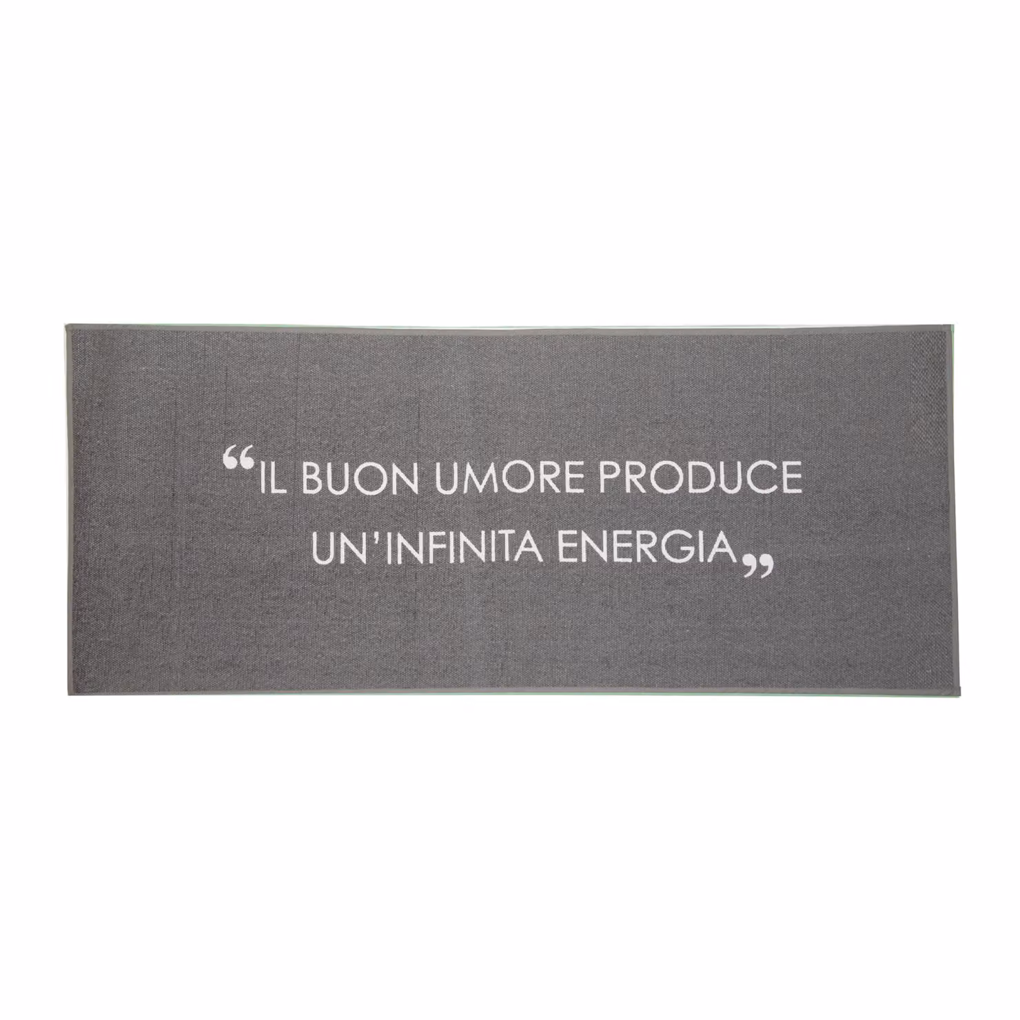 Tappeto da cucina KASANOVA Quotes antracite, modello moderno rettangolare antiscivolo L: 140 cm, P: 57 cm – 2