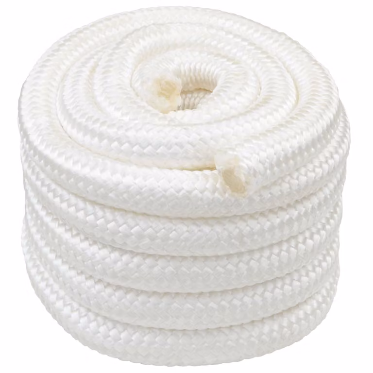 Corda multiuso vidaXL in plastica bianca, diametro 50 mm, lunghezza 5 m, carico massimo 15000 kg
