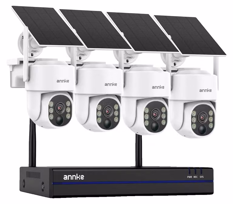 Sistema di videosorveglianza, risoluzione 4 MP, visione notturna, con 4 telecamere, 4T