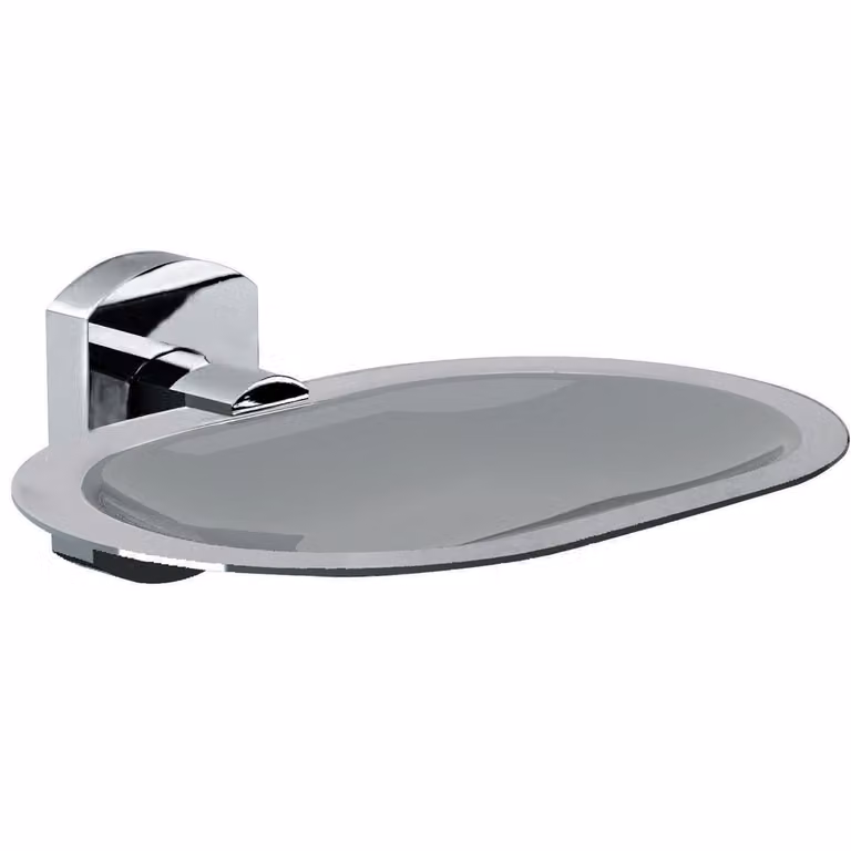 Portasapone inamovibile da muro in acciaio inox e Cromall EP12 Gedy serie EDERA PLUS Cromato