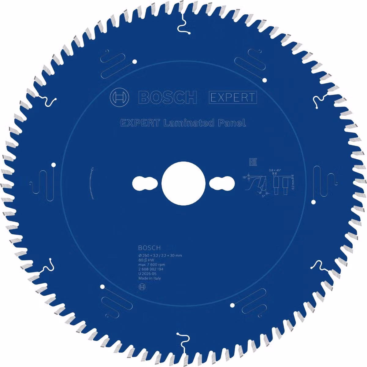 Bosch EXP Pannello in laminato KSB, 250x30 mm, T80