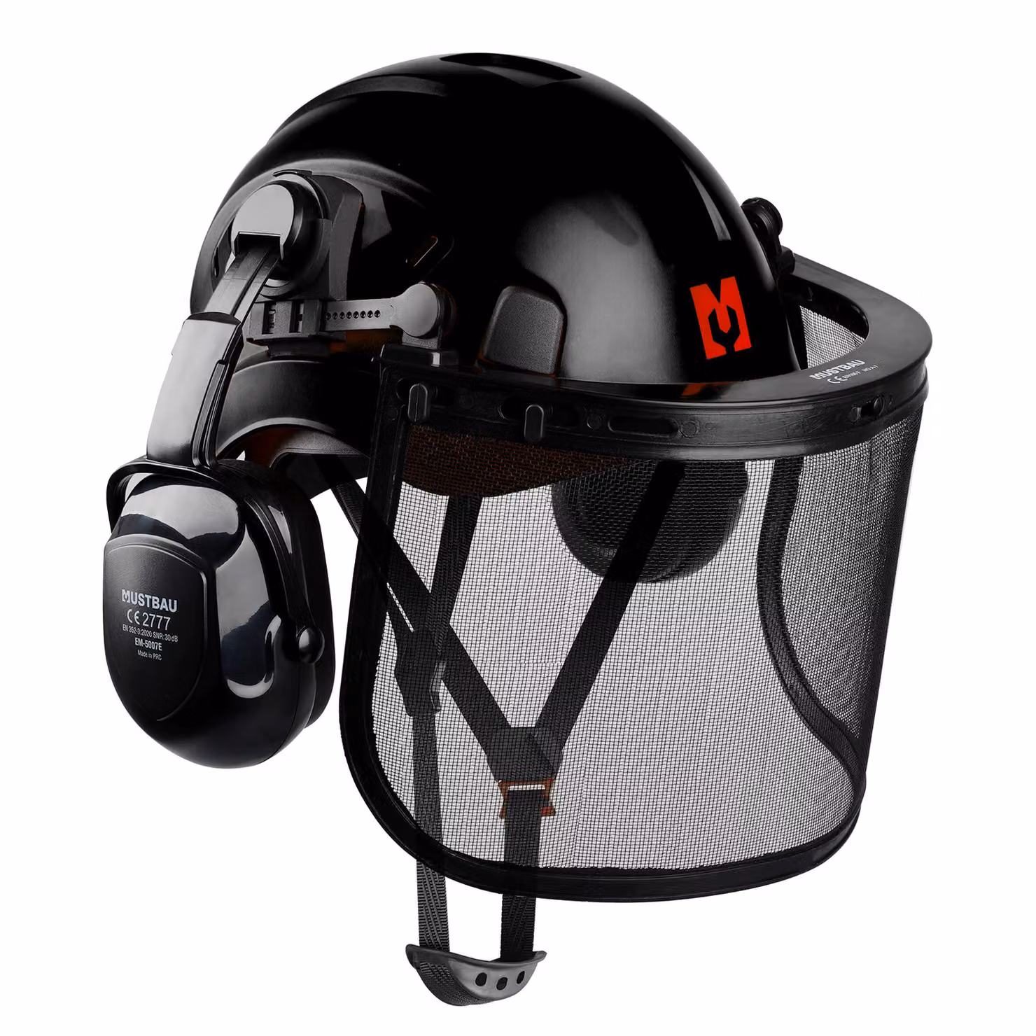 Mustbau Casco da cantiere, casco di protezione, casco da lavoro, casco per operai edili