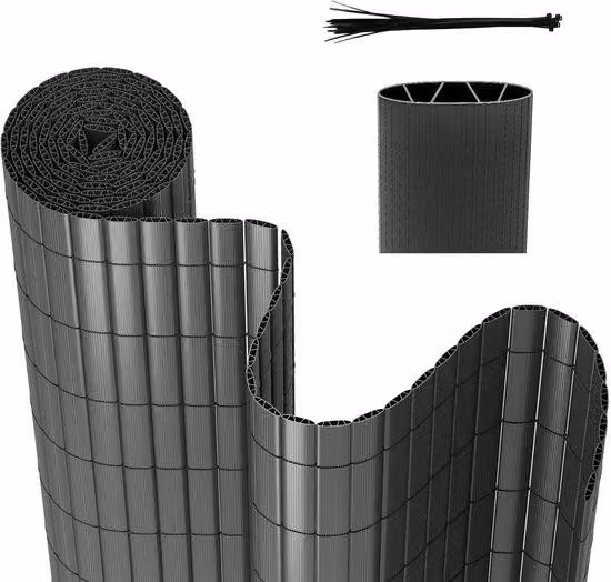 Tenda da giardino in PVC 1,8 x 4 m, a forma di W, antracite, resistente al vento e alle intemperie, resistente ai raggi UV, per giardino e terrazza