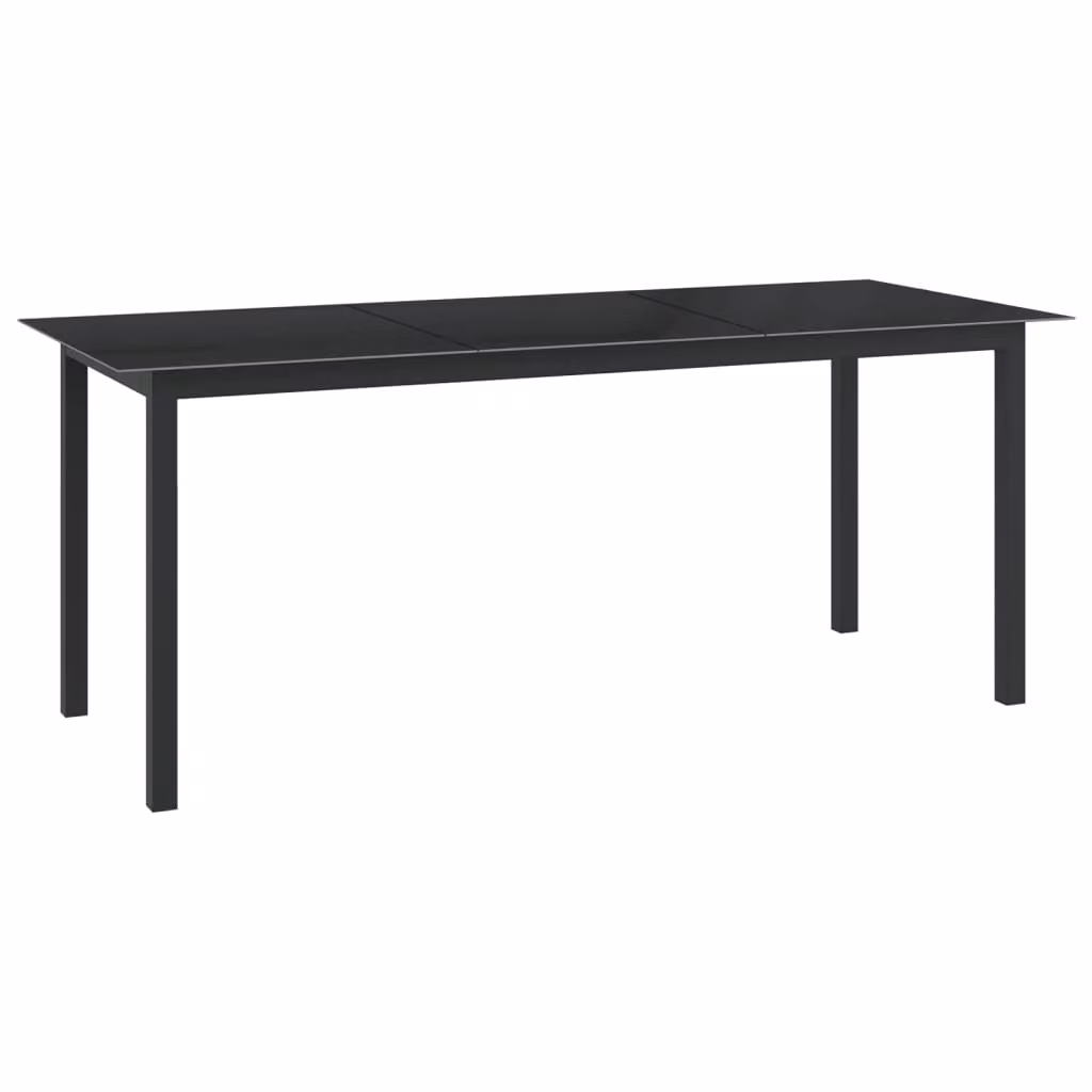set da pranzo da giardino 9 pezzi alluminio antracite