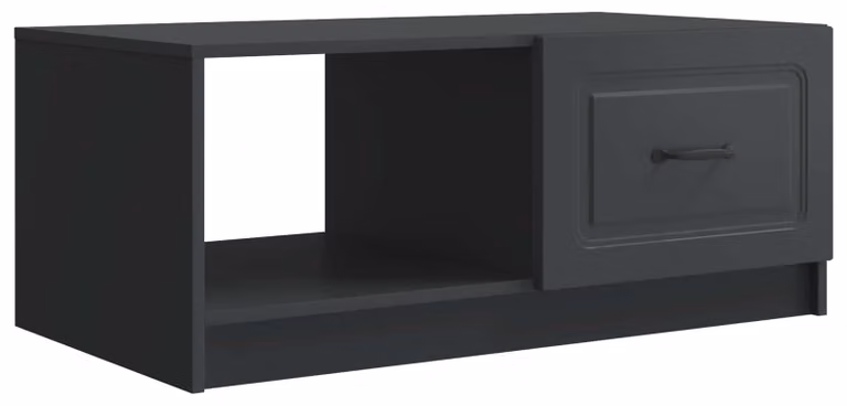 Tavolino da salotto Nero 90 x 50 x 37 cm Legno ingegnerizzato