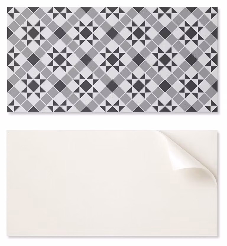 Pannello in vinile autoadesivo - Decorazione con stampa, 100 x 50 cm, motivo geometrico con stelle