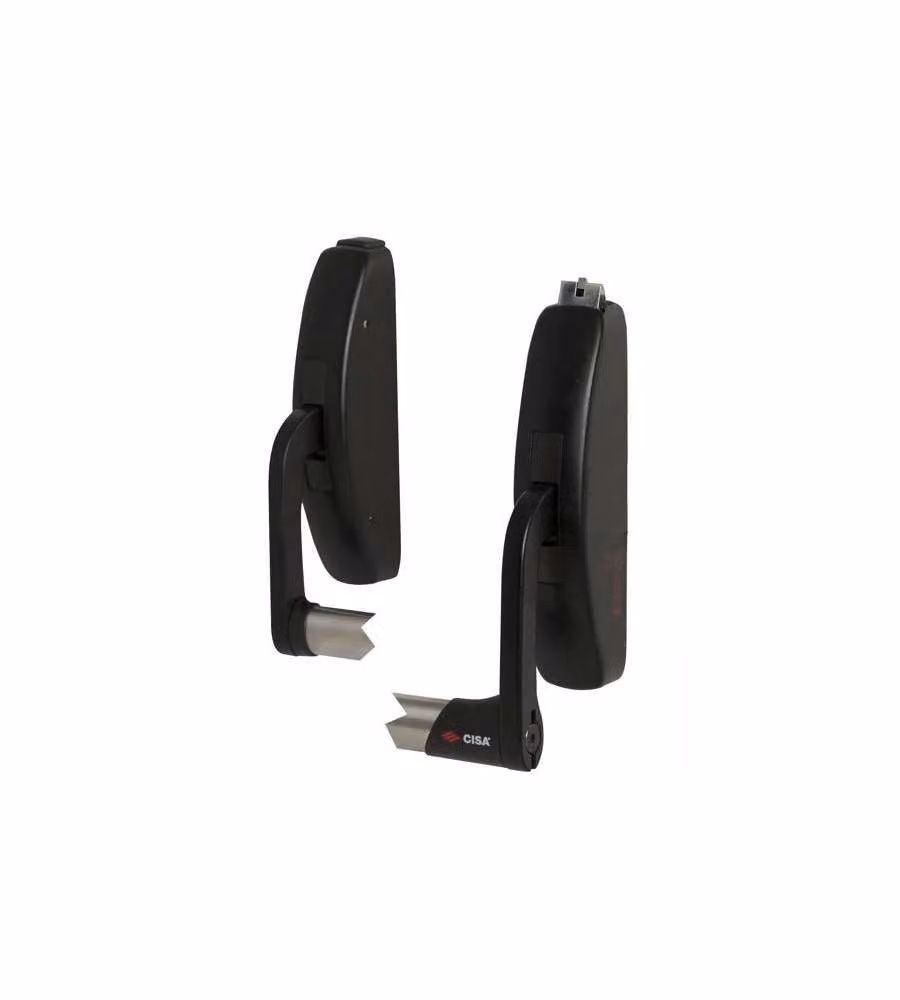 Maniglione Verticale Prestige Cisa in Acciaio Nero Opaco