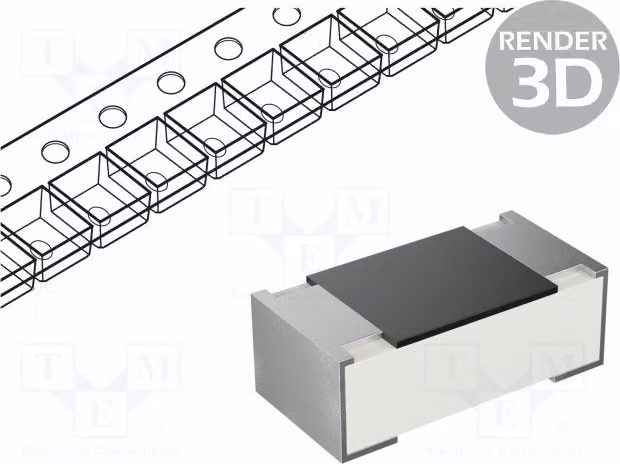 Resistenza: film spesso; SMD; 0402; 3,3 MΩ; 63 mW; ±1%; -55 ÷ 155 °C 0402WGF3304TCE. Resistenza SMD 0402