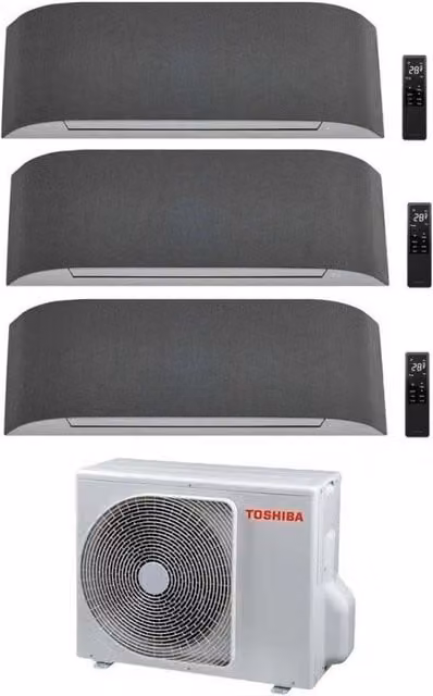 Climatizzatore Condizionatore Toshiba Trial Split Inverter serie HAORI con Wi-Fi Integrato Grigio Chiaro