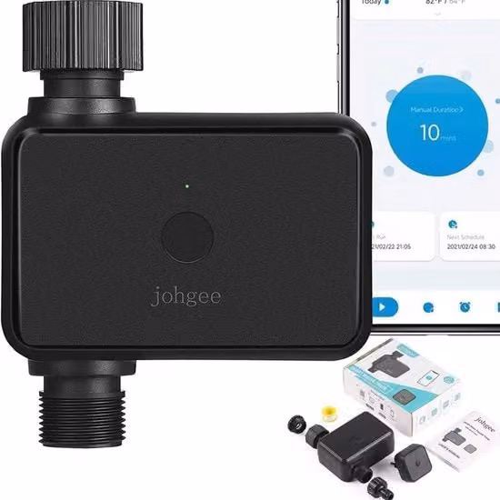 Computer di Irrigazione per Giardino con Connessione Wi-Fi - Orologio di Irrigazione Intelligente con Bluetooth e Controllo da App