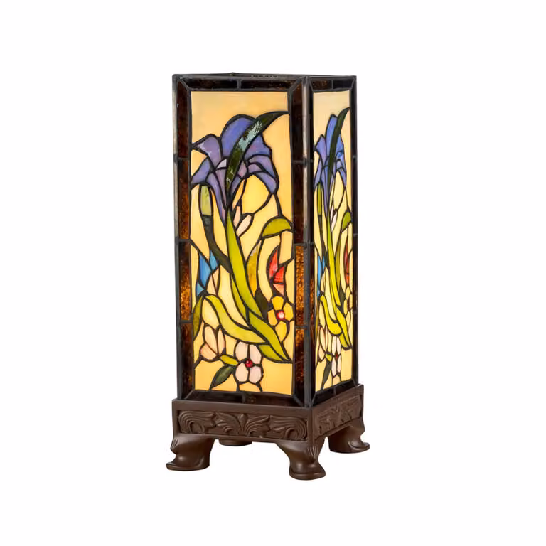 Artistar Lampada da tavolo Tiffany KT180029, Marrone / Ruggine, Soggiorno / Sala da pranzo, Plastica, Tiffany, Lampada da tavolo