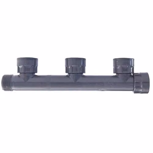 Raccordi Collettore in PVC 3 vie Manifold 3 Diametro 1" PN12