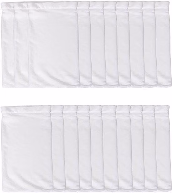 Calzini filtranti in nylon per piscine, confezione da 20 pezzi - Guanti filtranti riutilizzabili - Efficaci per raccogliere lo sporco - Tessuto in nylon - Protezione per piscine - Sacchetti filtranti