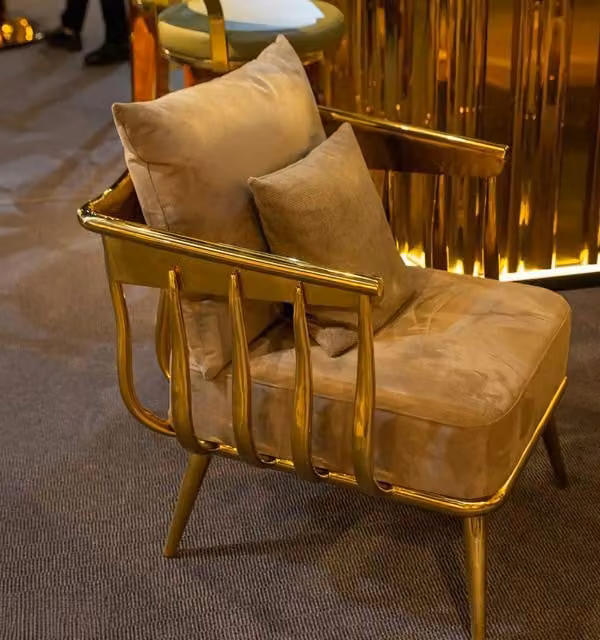 Design Sessel Metall Lounge Club Garnitur Stuhl Stühle Relax Gruppe
