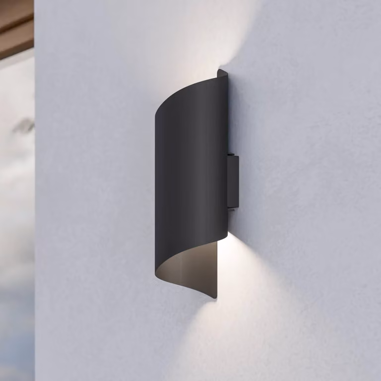 EGLO Applique da esterni Montarello, Nero, Metallo, Moderno, Applique da esterni