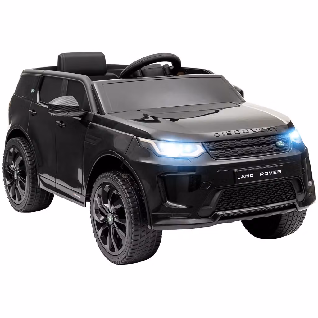 Auto Elettrica per Bambini Zephmum Land Rover Nero con Telecomando, Luci LED e Musica – 2