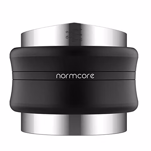Normcore Distributore di caffè da 58,5 mm con tamper, distributore di caffè 2 in 1 e tamper, strumento di livellamento 2 in 1, strumento di livellamento per macchina portafiltro espresso